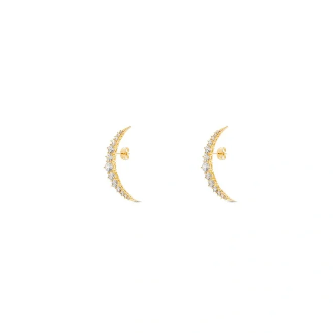Pendientes Eclipse oro cristal de Agatha Paris 02380422-137-TU