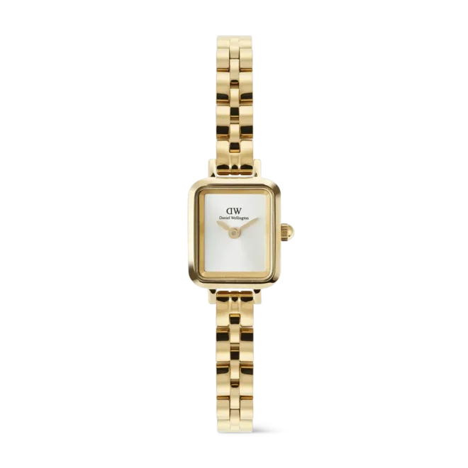 Reloj Daniel Wellington Quadro Mini Arch blanco oro DW00100850