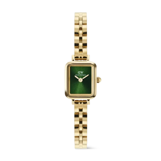 Reloj Daniel Wellington Quadro Mini Arch emerald oro DW00100852
