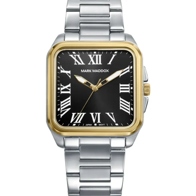 Reloj Mark Maddox hombre cuadrado acero HM0153-52